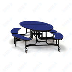 NPS Mobile Cafeteria 10' Elliptical Fixed Bench Unit - Seats 8-12 (NPS-METB)
