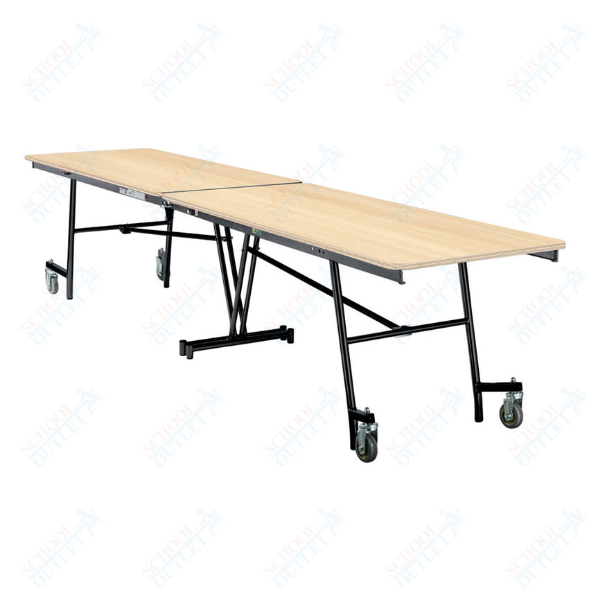 NPS Mobile Cafeteria Rectangle Table Shape Unit - 30" W x 145" L (National Public Seating NPS - MT12) - SchoolOutlet
