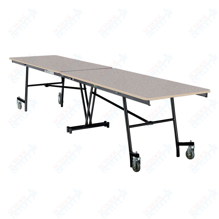 NPS Mobile Cafeteria Rectangle Table Shape Unit - 30" W x 145" L (National Public Seating NPS - MT12) - SchoolOutlet