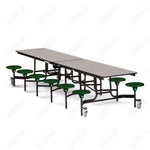 Mobile Cafeteria Lunchroom Stool Table - 30
