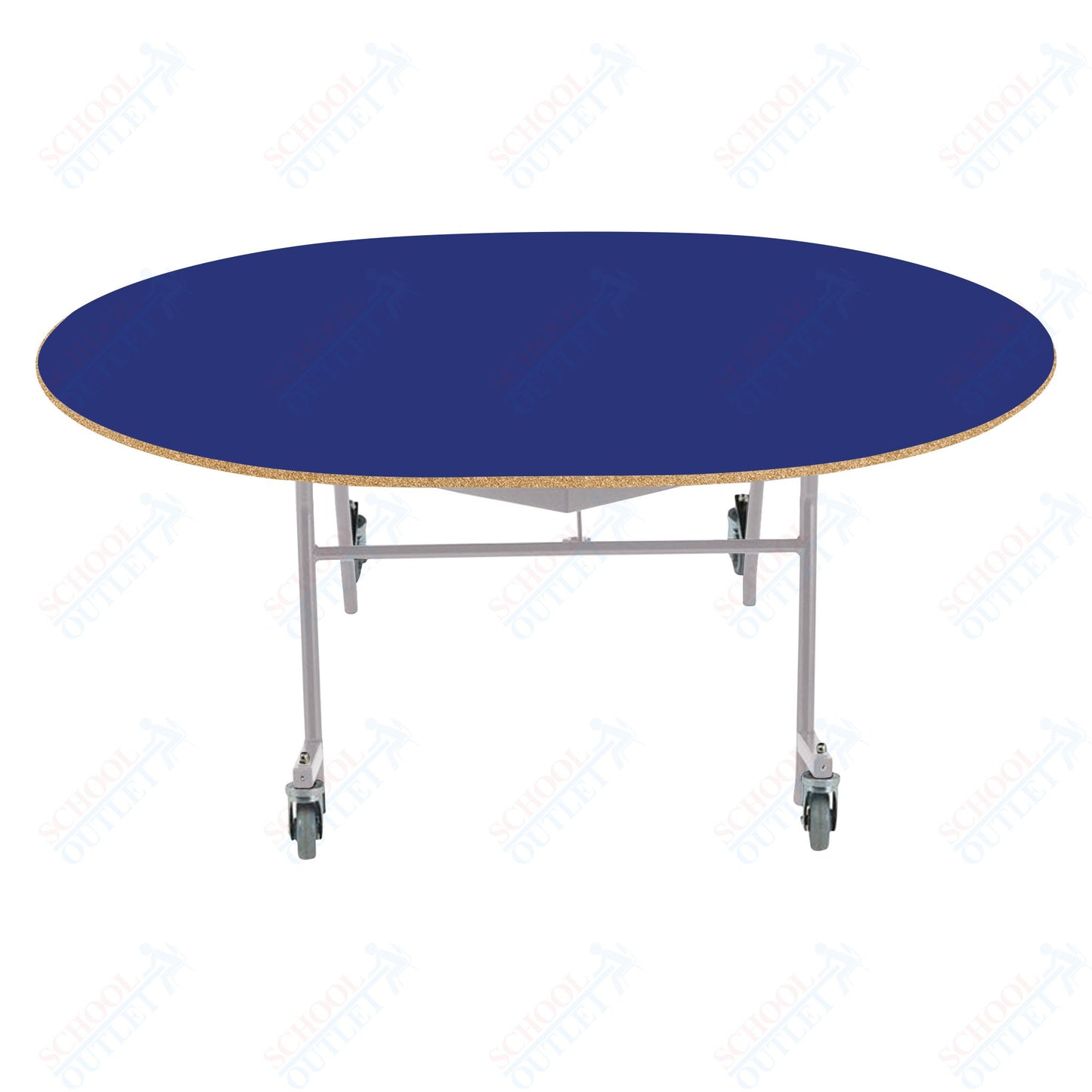 NPS EasyFold 60" x 72" Oval Table (National Public Seating NPS-MTSSF-60V)
