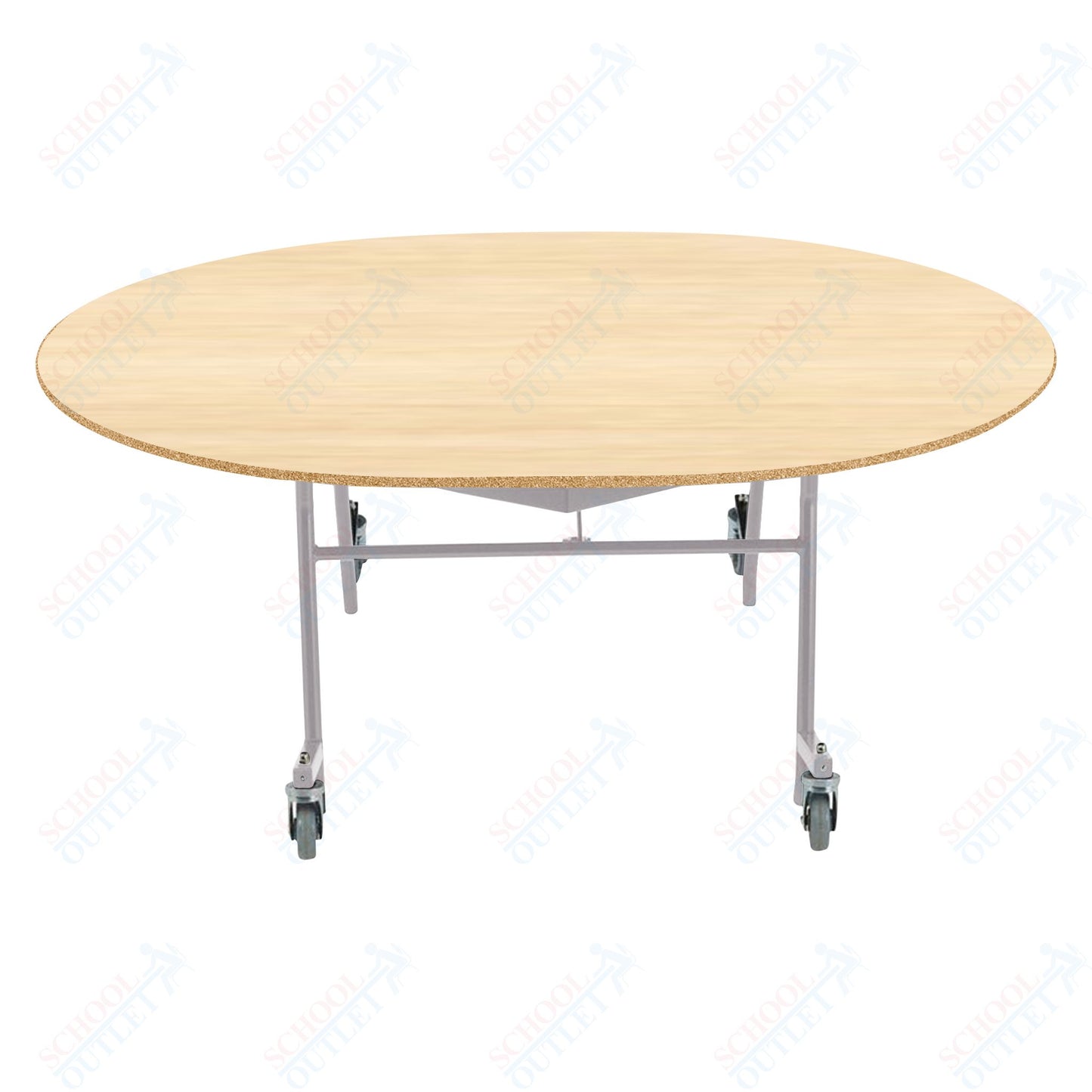 NPS EasyFold 60" x 72" Oval Table (National Public Seating NPS-MTSSF-60V)