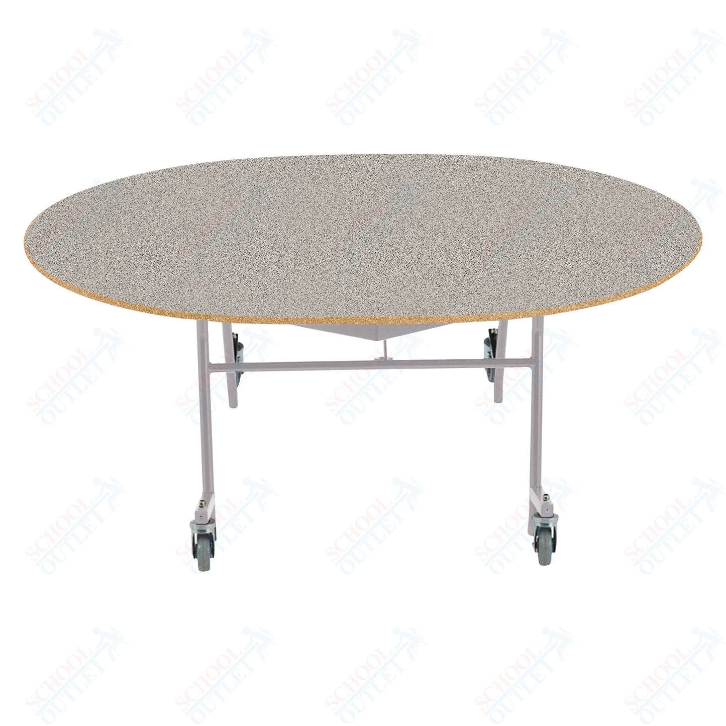 NPS EasyFold 60" x 72" Oval Table (National Public Seating NPS-MTSSF-60V)