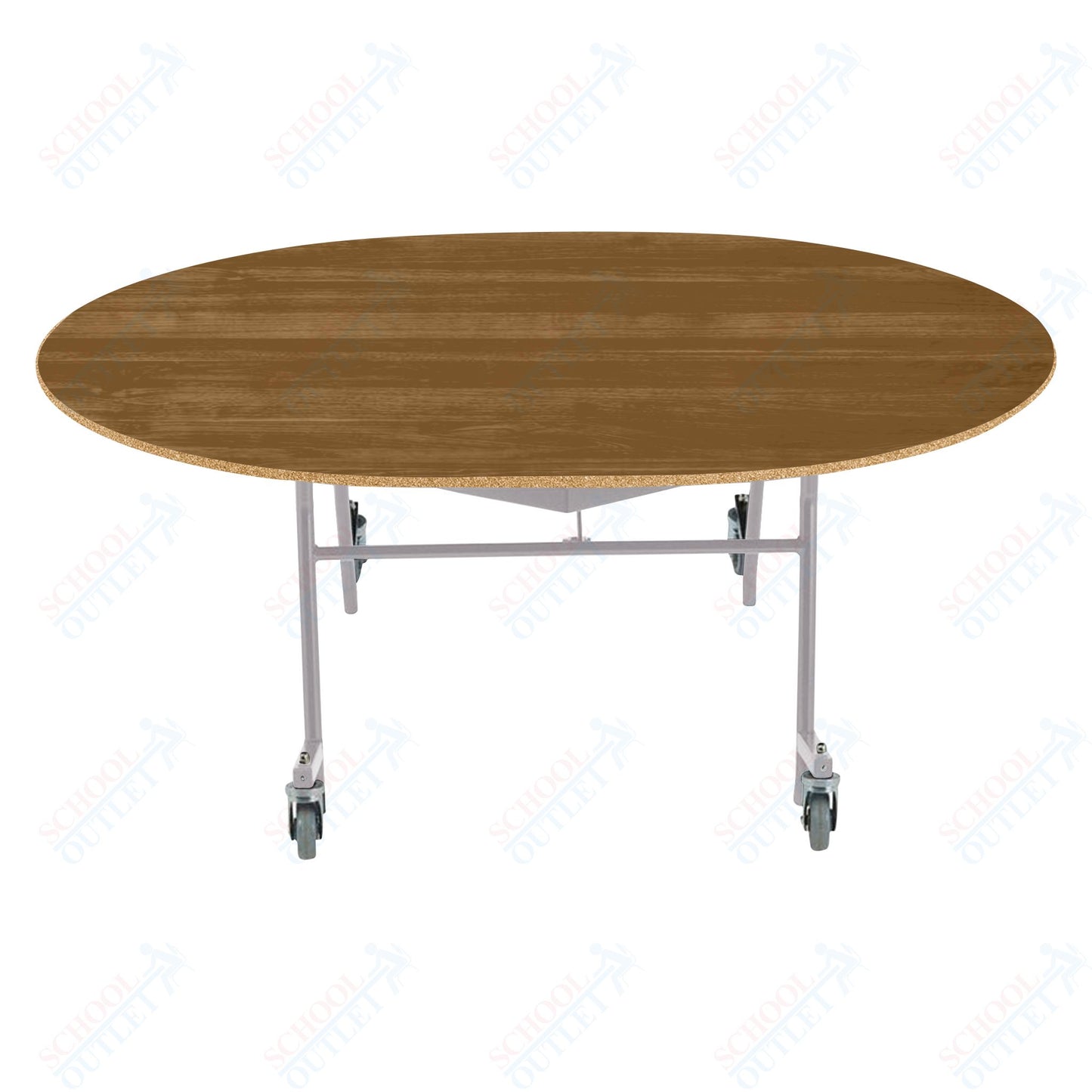 NPS EasyFold 60" x 72" Oval Table (National Public Seating NPS-MTSSF-60V)