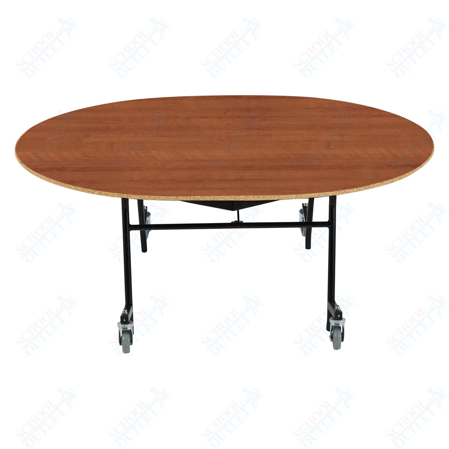 NPS EasyFold 60" x 72" Oval Table (National Public Seating NPS-MTSSF-60V)