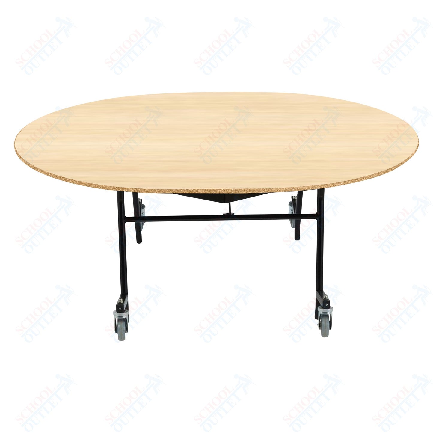 NPS EasyFold 60" x 72" Oval Table (National Public Seating NPS-MTSSF-60V)