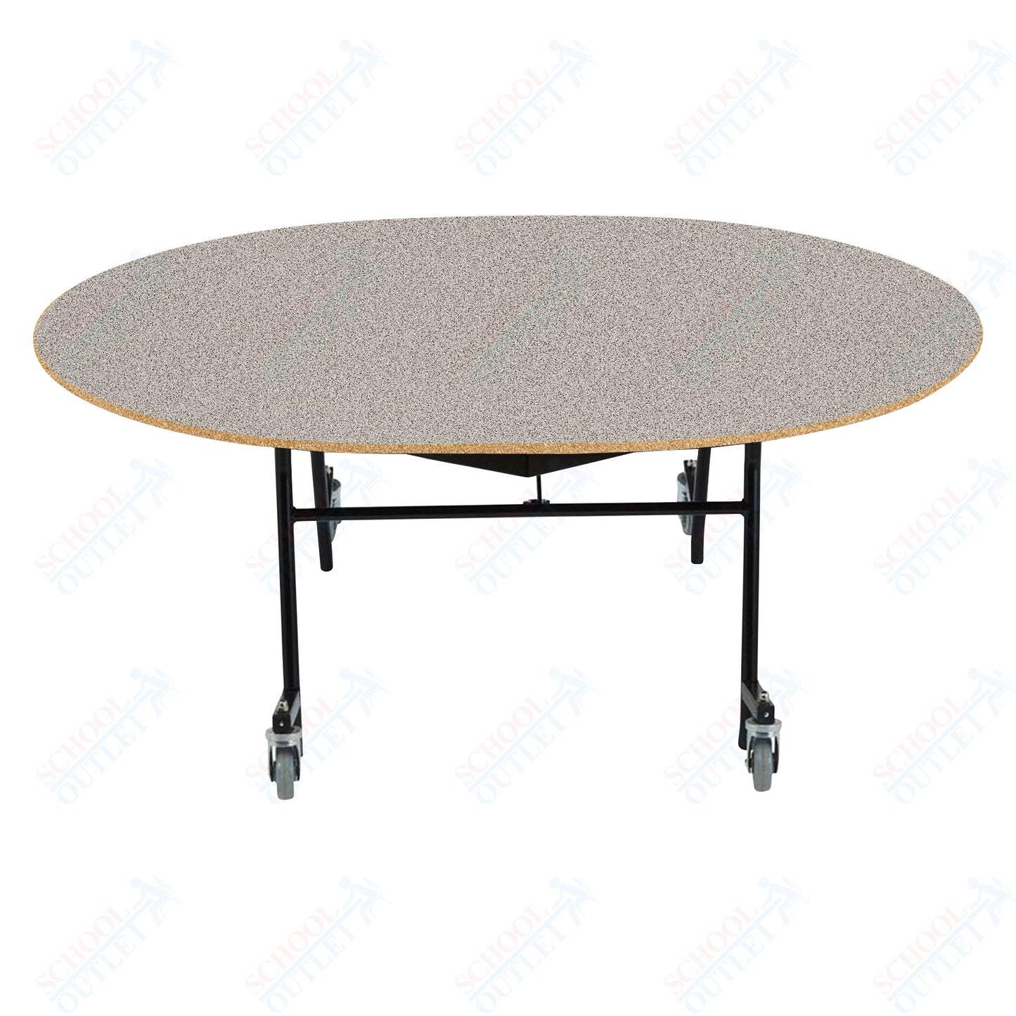 NPS EasyFold 60" x 72" Oval Table (National Public Seating NPS-MTSSF-60V)