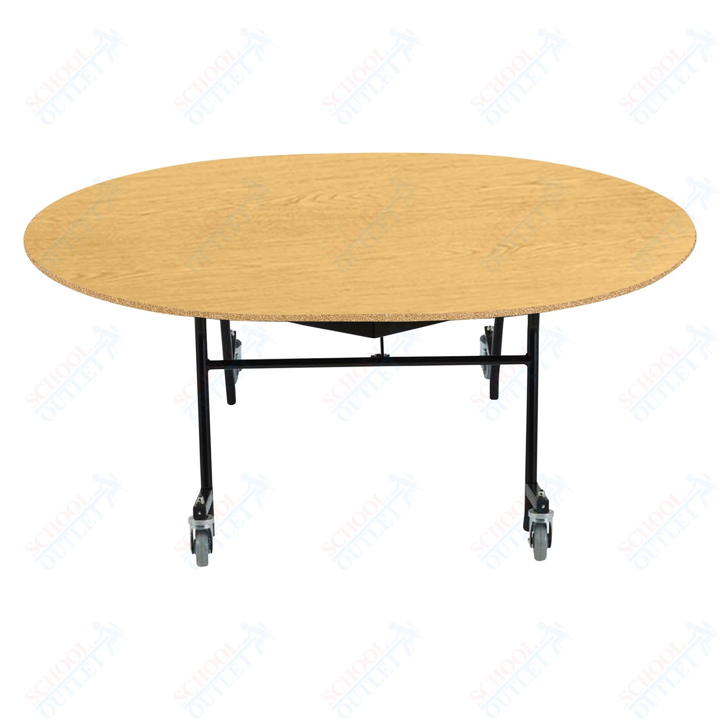 NPS EasyFold 60" x 72" Oval Table (National Public Seating NPS-MTSSF-60V)