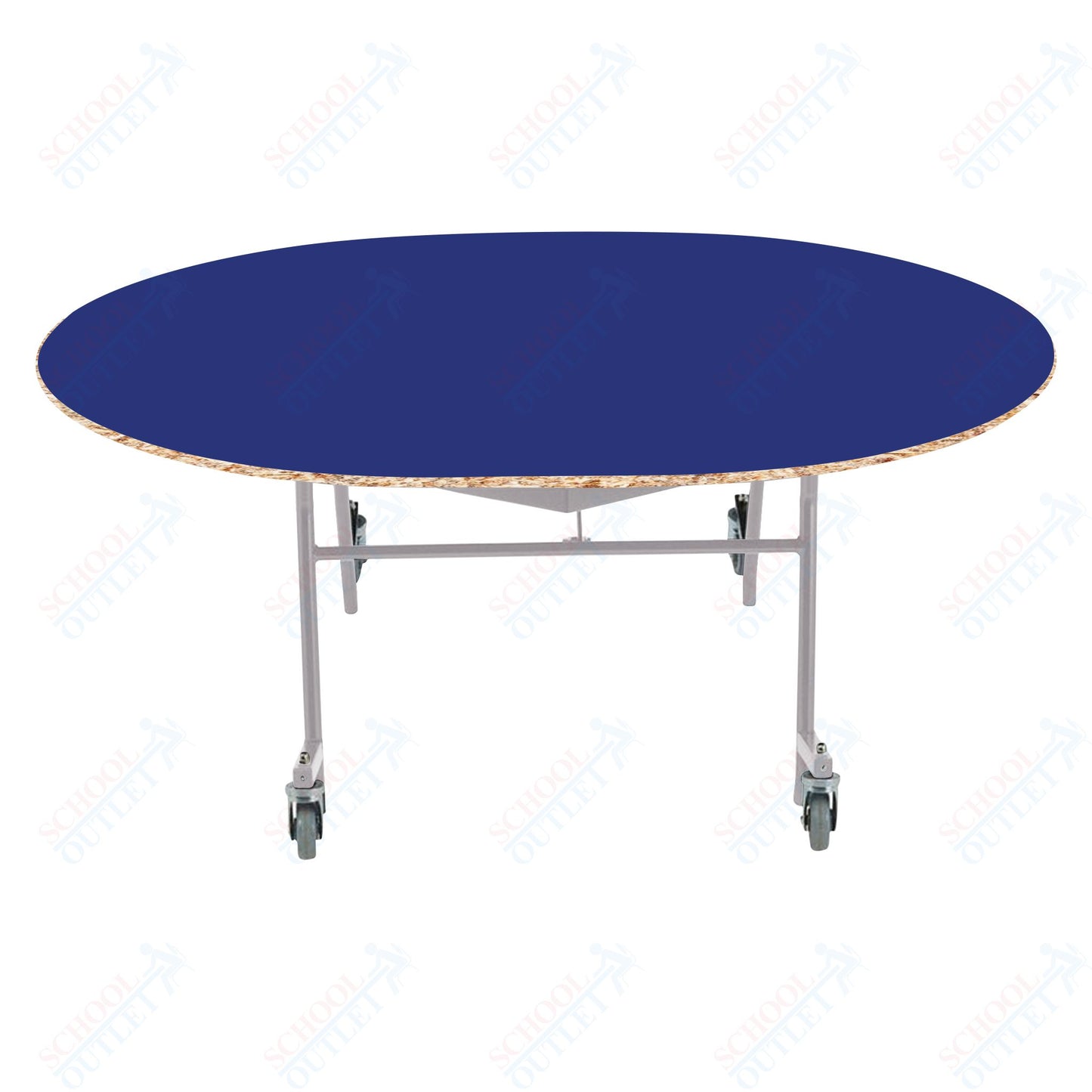NPS EasyFold 60" x 72" Oval Table (National Public Seating NPS-MTSSF-60V)