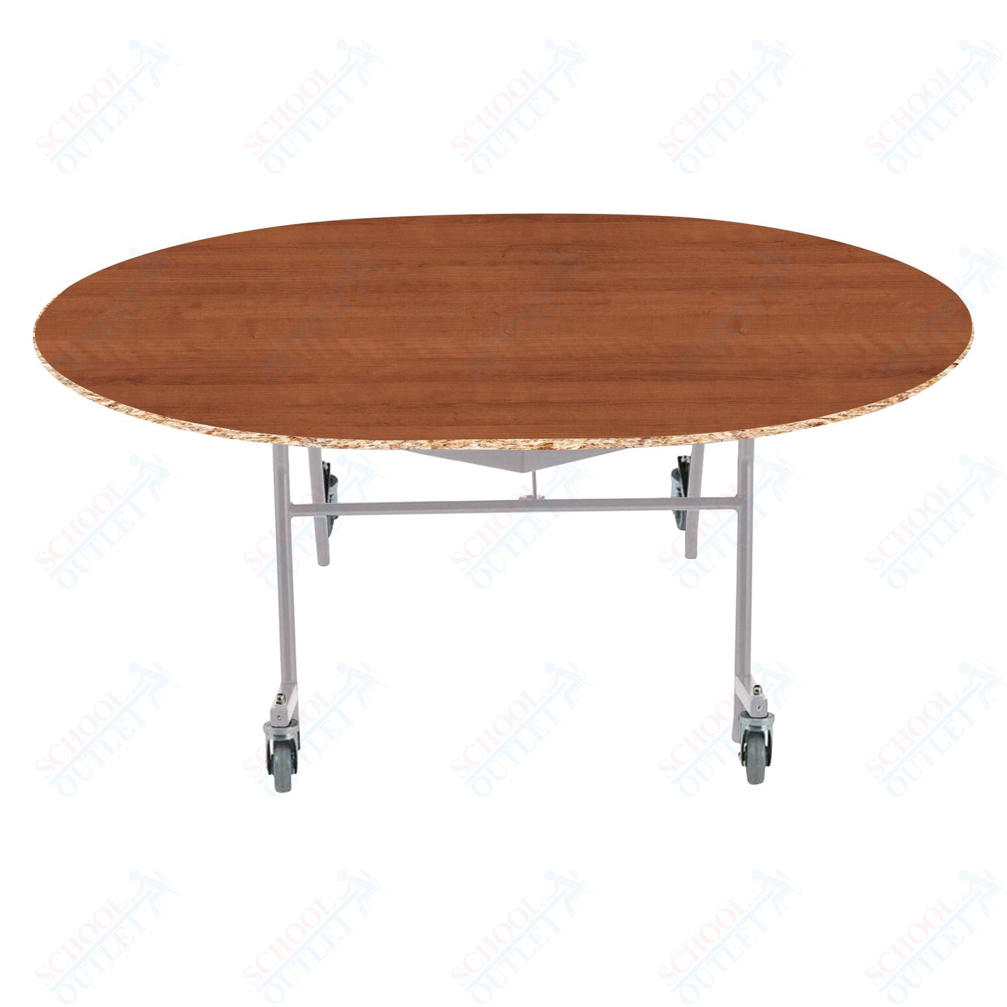 NPS EasyFold 60" x 72" Oval Table (National Public Seating NPS-MTSSF-60V)