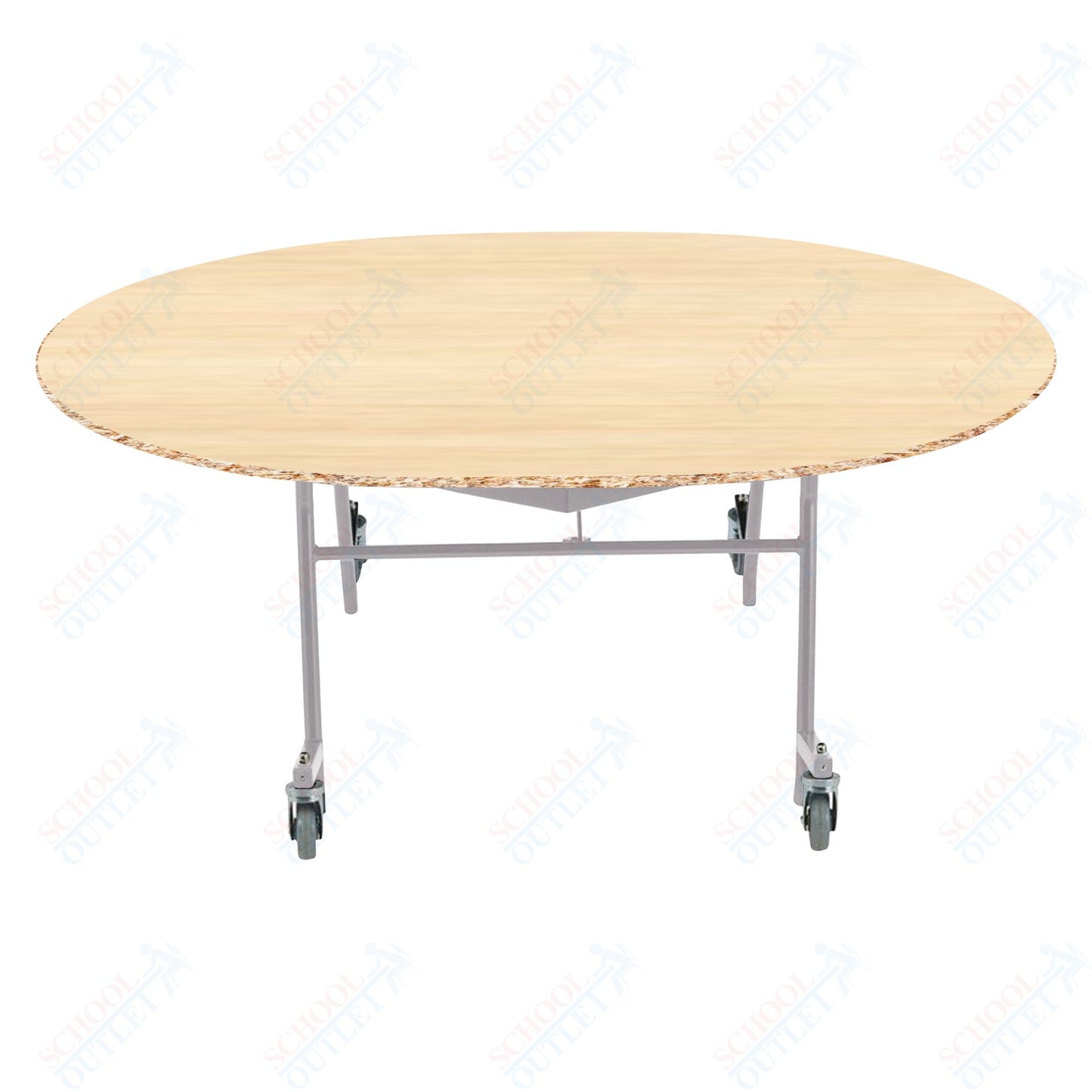 NPS EasyFold 60" x 72" Oval Table (National Public Seating NPS-MTSSF-60V)