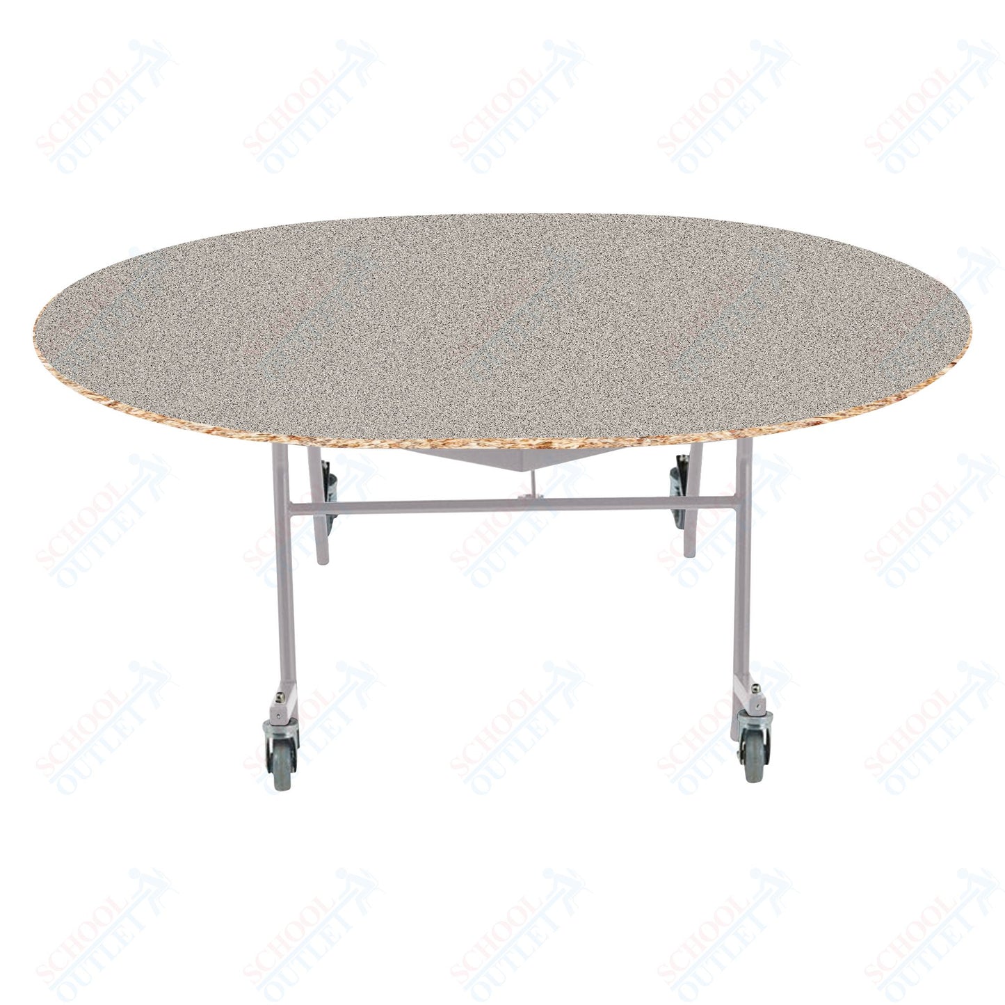 NPS EasyFold 60" x 72" Oval Table (National Public Seating NPS-MTSSF-60V)