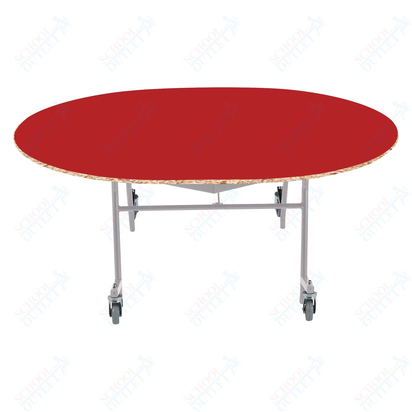 NPS EasyFold 60" x 72" Oval Table (National Public Seating NPS-MTSSF-60V)