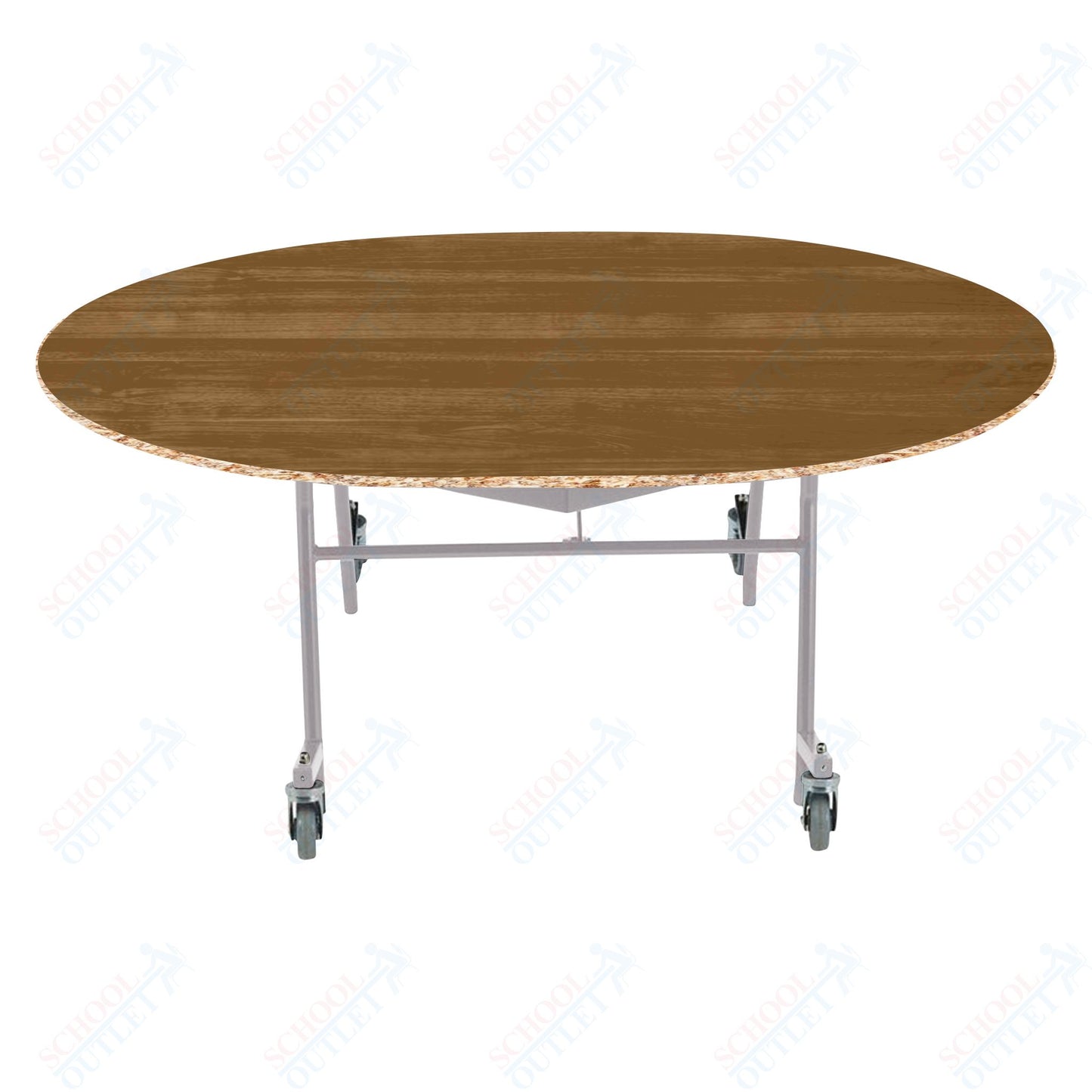 NPS EasyFold 60" x 72" Oval Table (National Public Seating NPS-MTSSF-60V)
