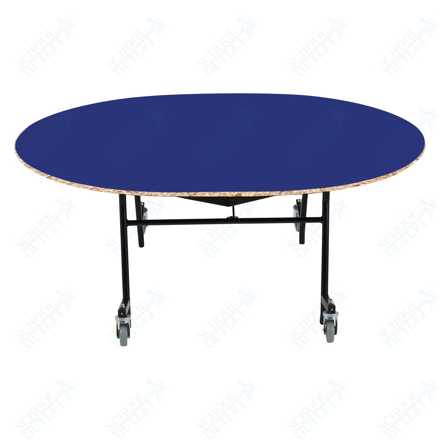 NPS EasyFold 60" x 72" Oval Table (National Public Seating NPS-MTSSF-60V)