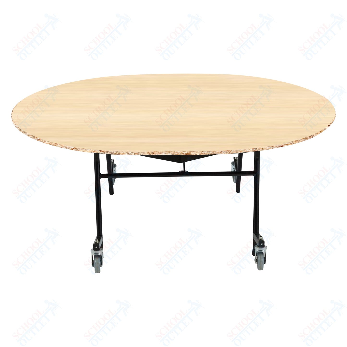 NPS EasyFold 60" x 72" Oval Table (National Public Seating NPS-MTSSF-60V)