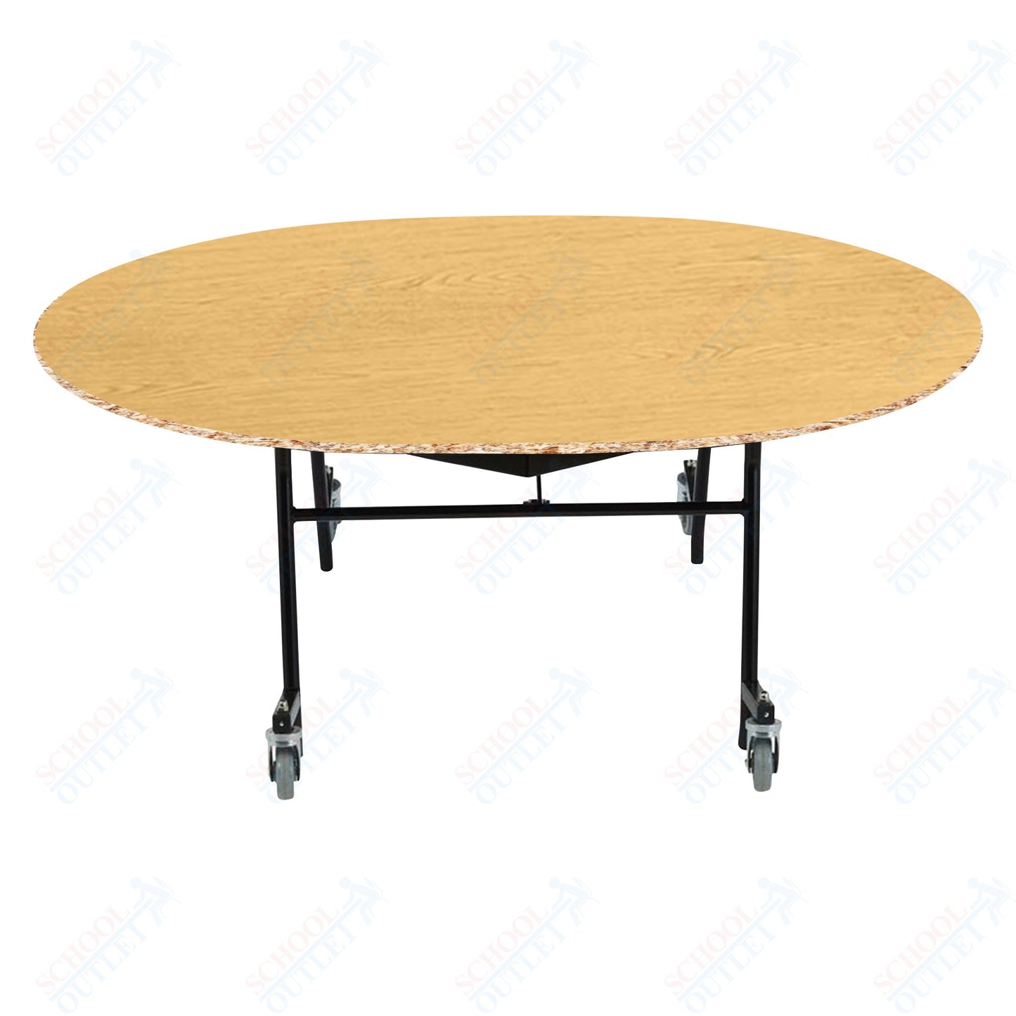 NPS EasyFold 60" x 72" Oval Table (National Public Seating NPS-MTSSF-60V)