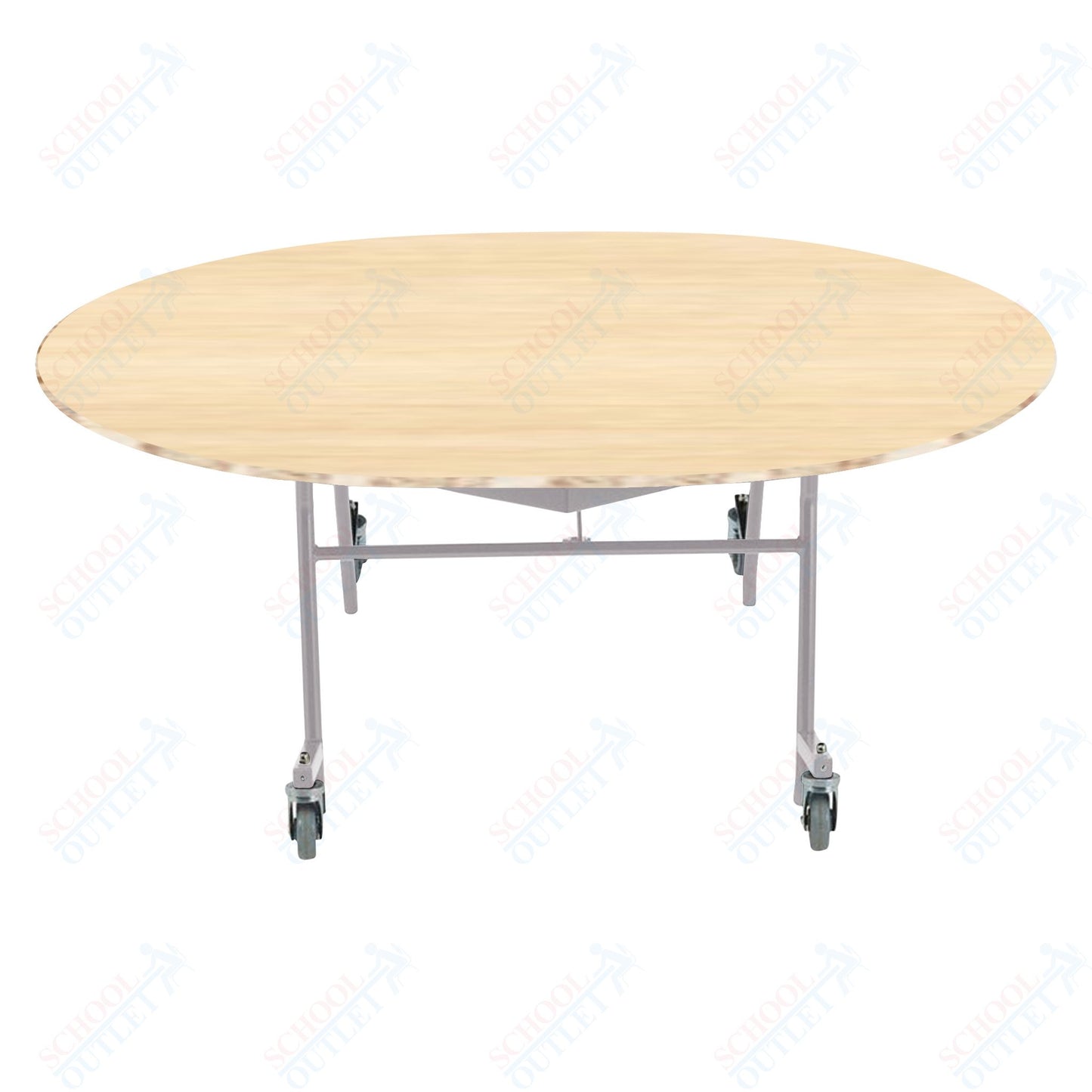 NPS EasyFold 60" x 72" Oval Table (National Public Seating NPS-MTSSF-60V)