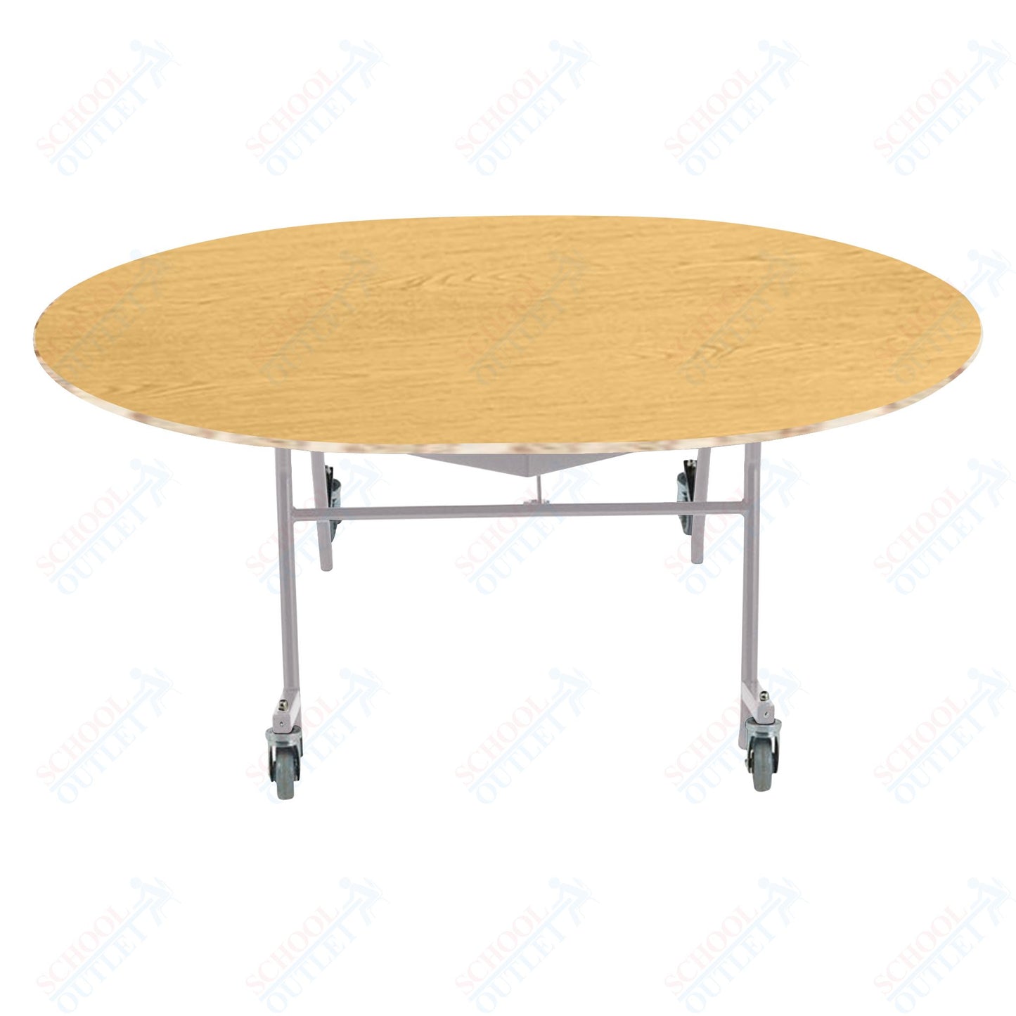 NPS EasyFold 60" x 72" Oval Table (National Public Seating NPS-MTSSF-60V)