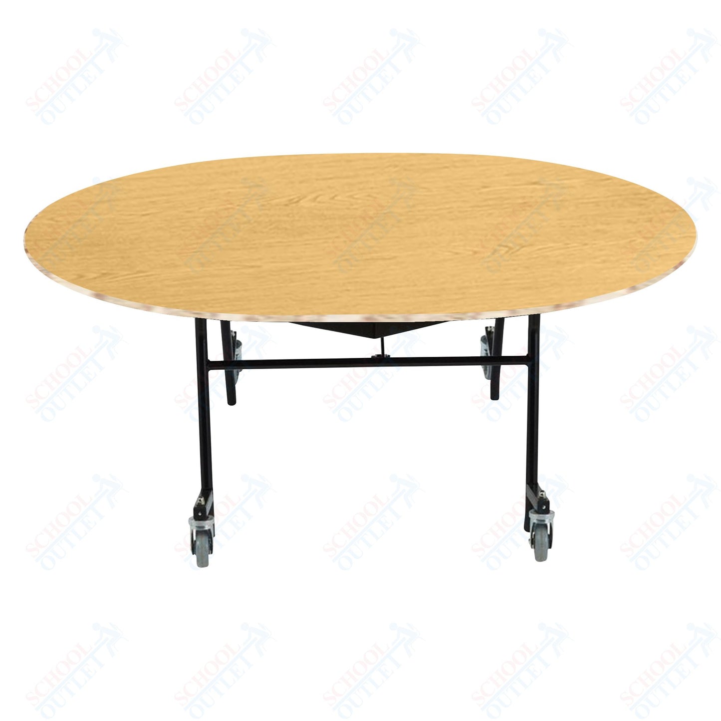 NPS EasyFold 60" x 72" Oval Table (National Public Seating NPS-MTSSF-60V)