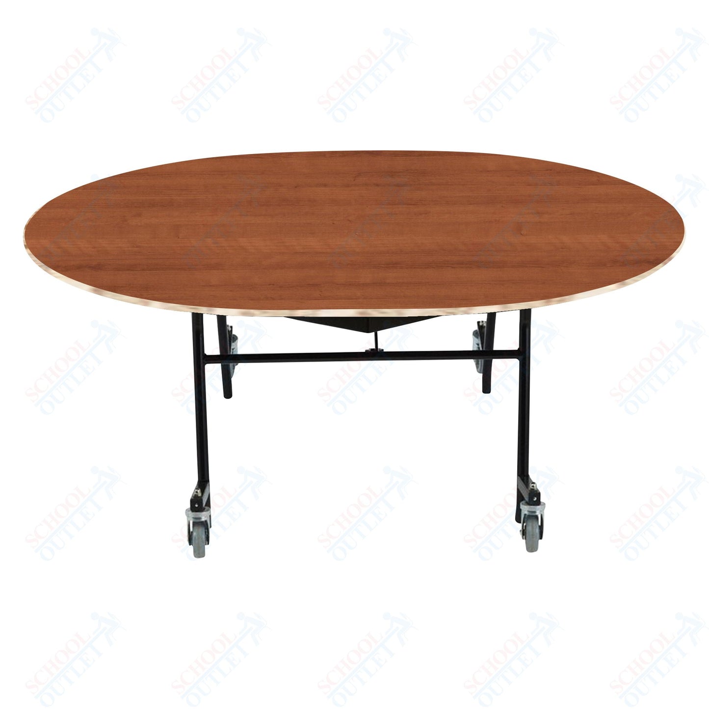 NPS EasyFold 60" x 72" Oval Table (National Public Seating NPS-MTSSF-60V)