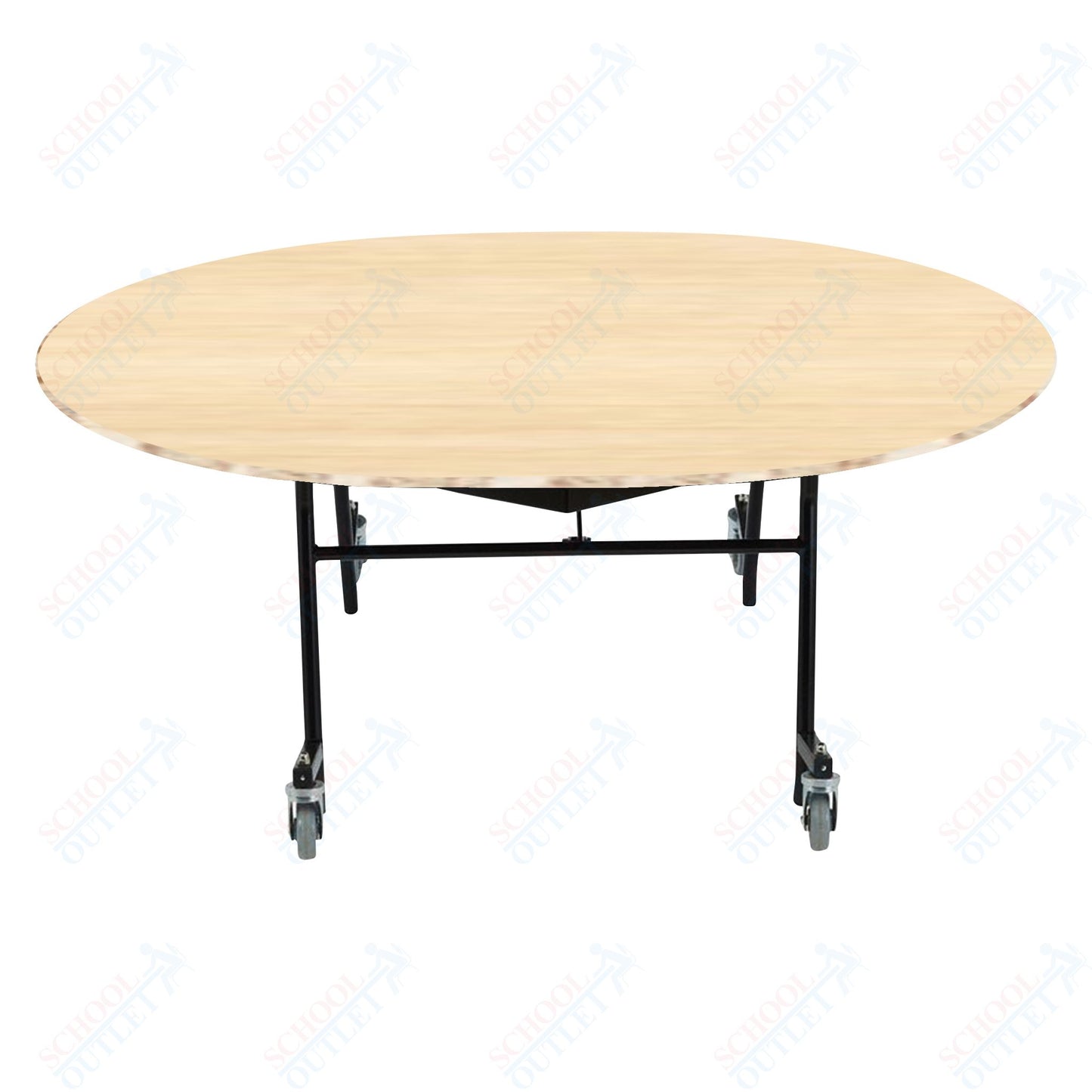 NPS EasyFold 60" x 72" Oval Table (National Public Seating NPS-MTSSF-60V)