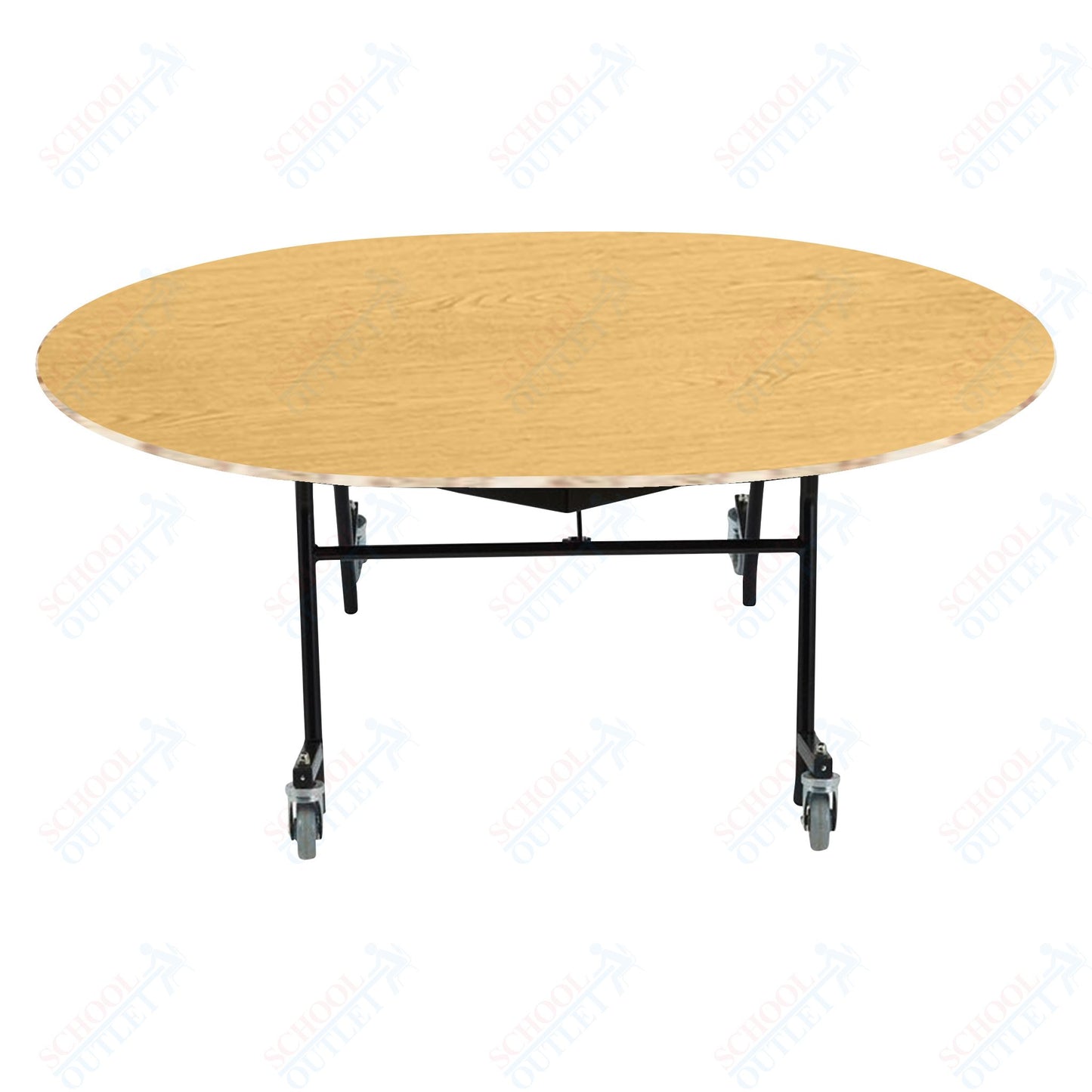 NPS EasyFold 60" x 72" Oval Table (National Public Seating NPS-MTSSF-60V)