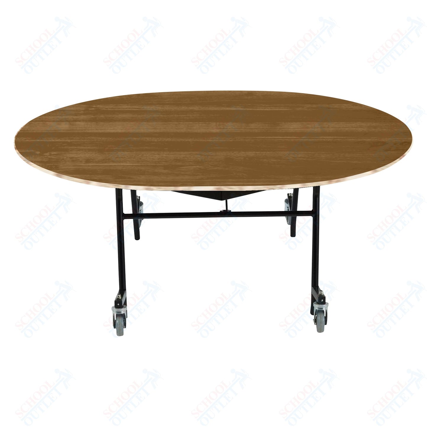 NPS EasyFold 60" x 72" Oval Table (National Public Seating NPS-MTSSF-60V)