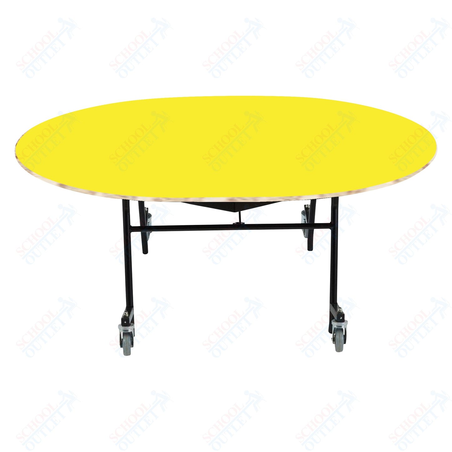 NPS EasyFold 60" x 72" Oval Table (National Public Seating NPS-MTSSF-60V)