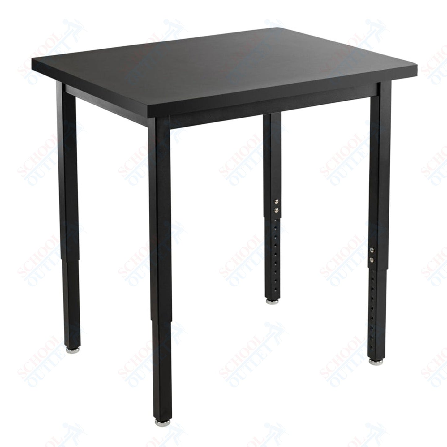 NPS Height Adjustable Science Lab Table, 24" X 36", Steel Legs (National Public Seating NPS-SLTX-2436)