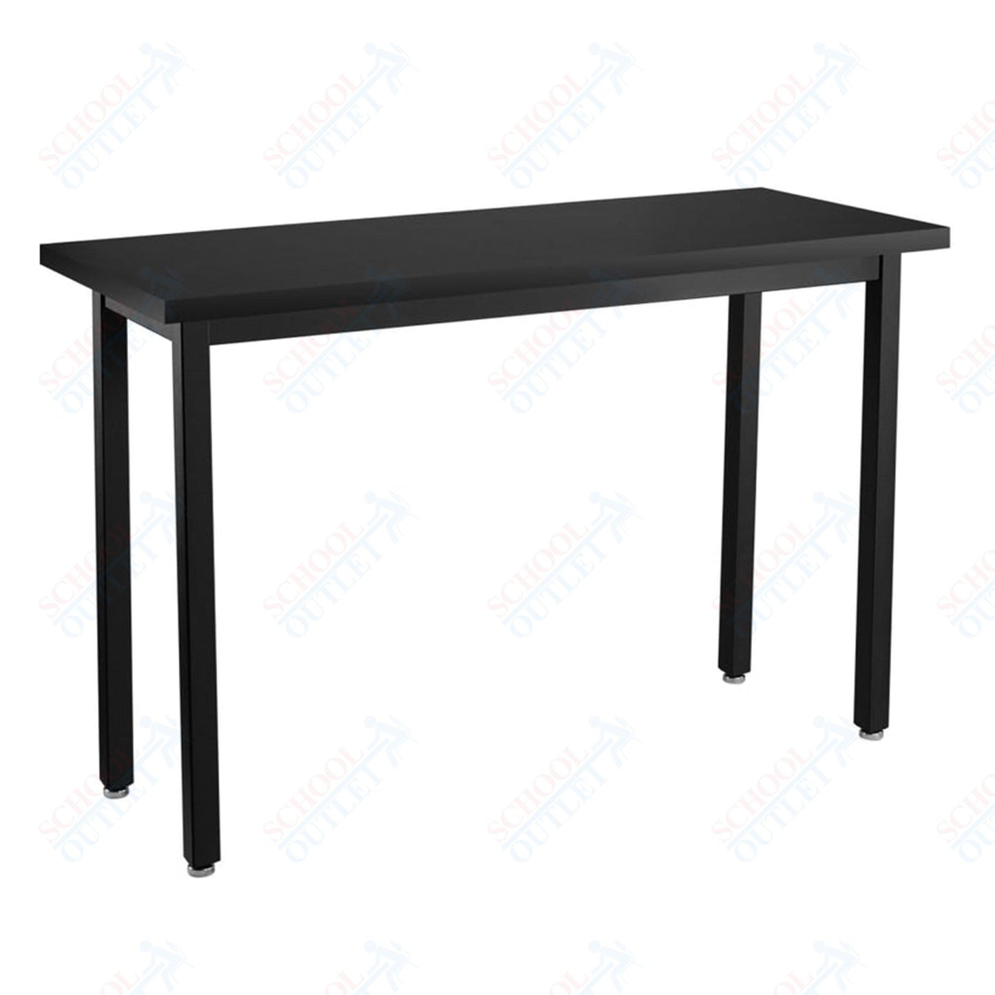 NPS Height Adjustable Science Lab Table, 18" X 42", Steel Legs (National Public Seating NPS-SLTX-1842)