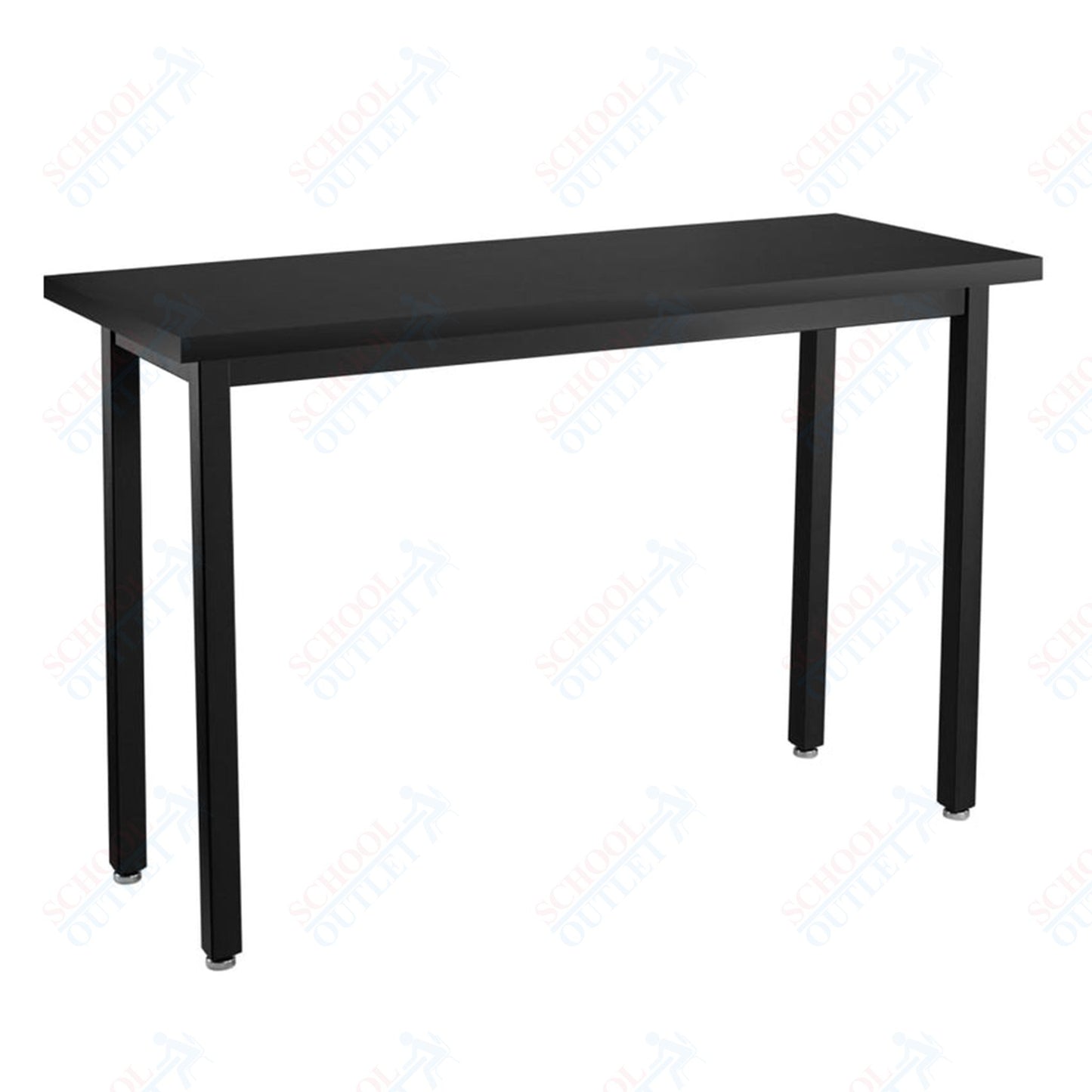 NPS Height Adjustable Science Lab Table, 18" X 42", Steel Legs (National Public Seating NPS-SLTX-1842)