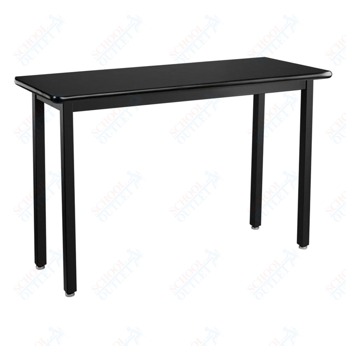 NPS Height Adjustable Science Lab Table, 18" X 60", Steel Legs (National Public Seating NPS-SLTX-1860)