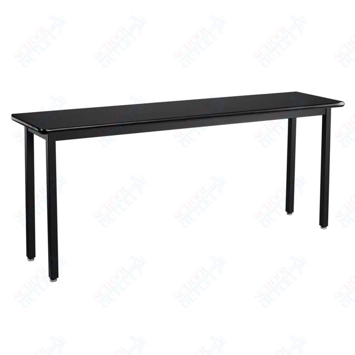 NPS Height Adjustable Science Lab Table, 18" X 72", Steel Legs (National Public Seating NPS-SLTX-1872)