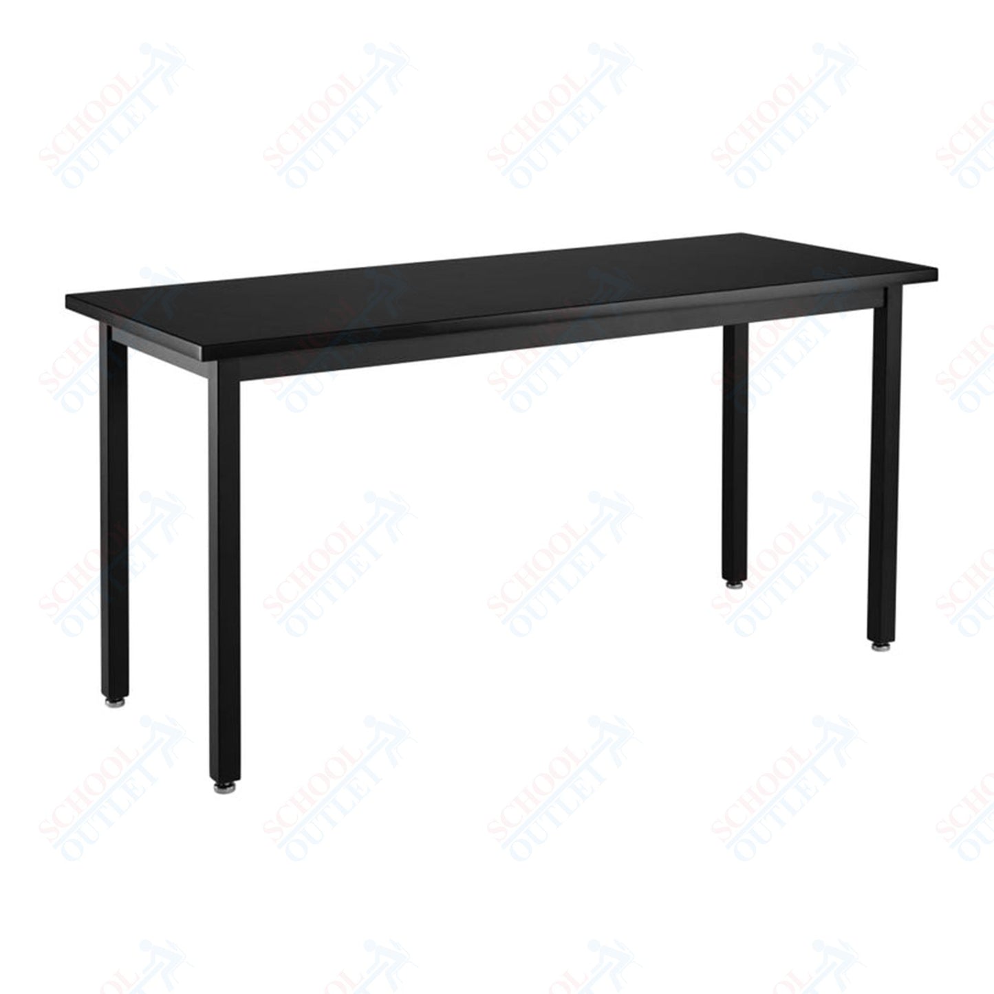 NPS Height Adjustable Science Lab Table, 24" X 42", Steel Legs (National Public Seating NPS-SLTX-2442)