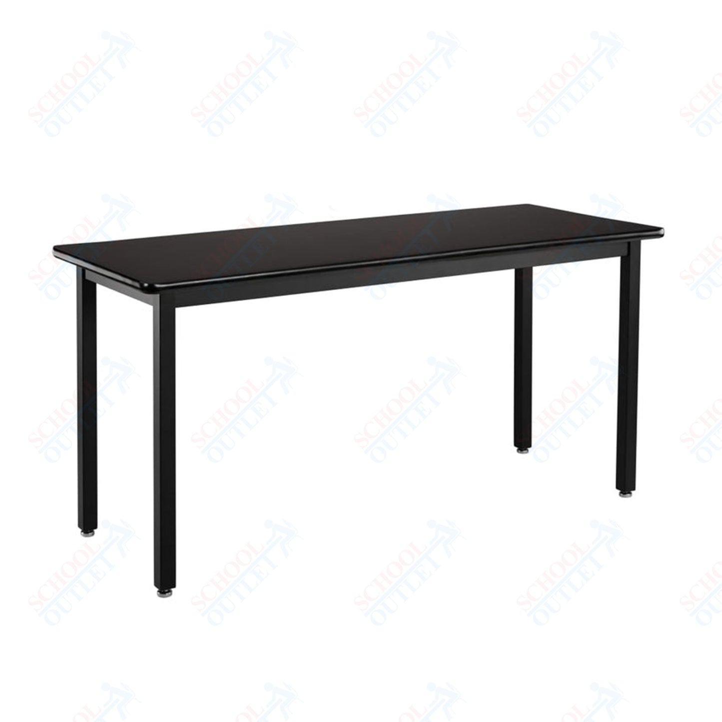 NPS Height Adjustable Science Lab Table, 24" X 42", Steel Legs (National Public Seating NPS-SLTX-2442)
