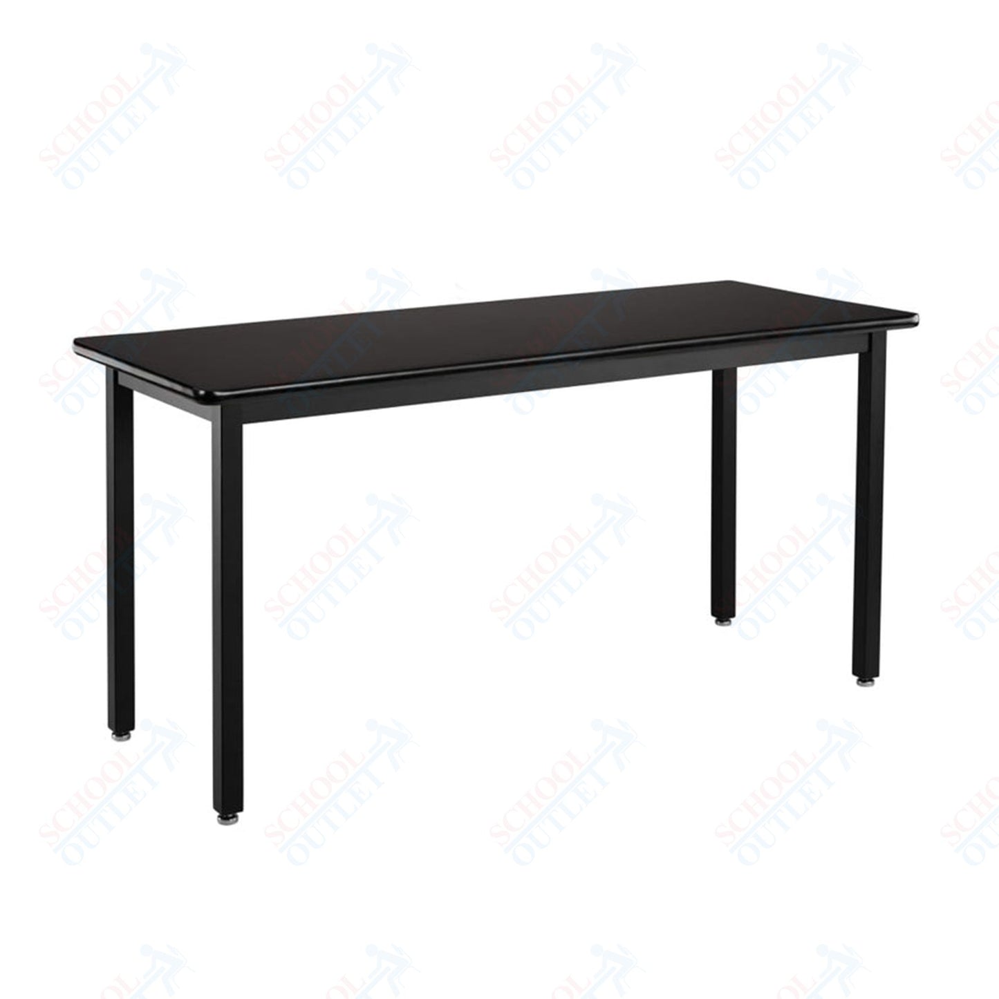 NPS Height Adjustable Science Lab Table, 24" X 60", Steel Legs (National Public Seating NPS-SLTX-2460)