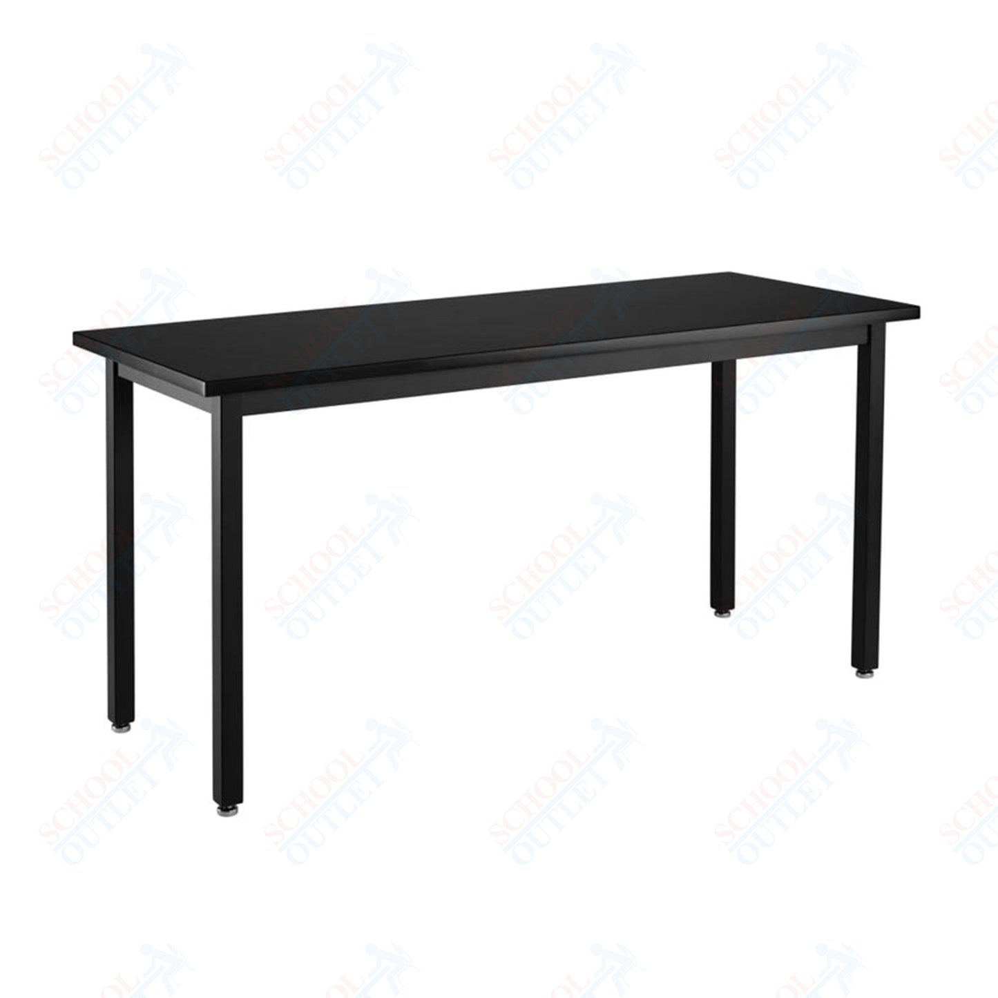 NPS Height Adjustable Science Lab Table, 24" X 60", Steel Legs (National Public Seating NPS-SLTX-2460)