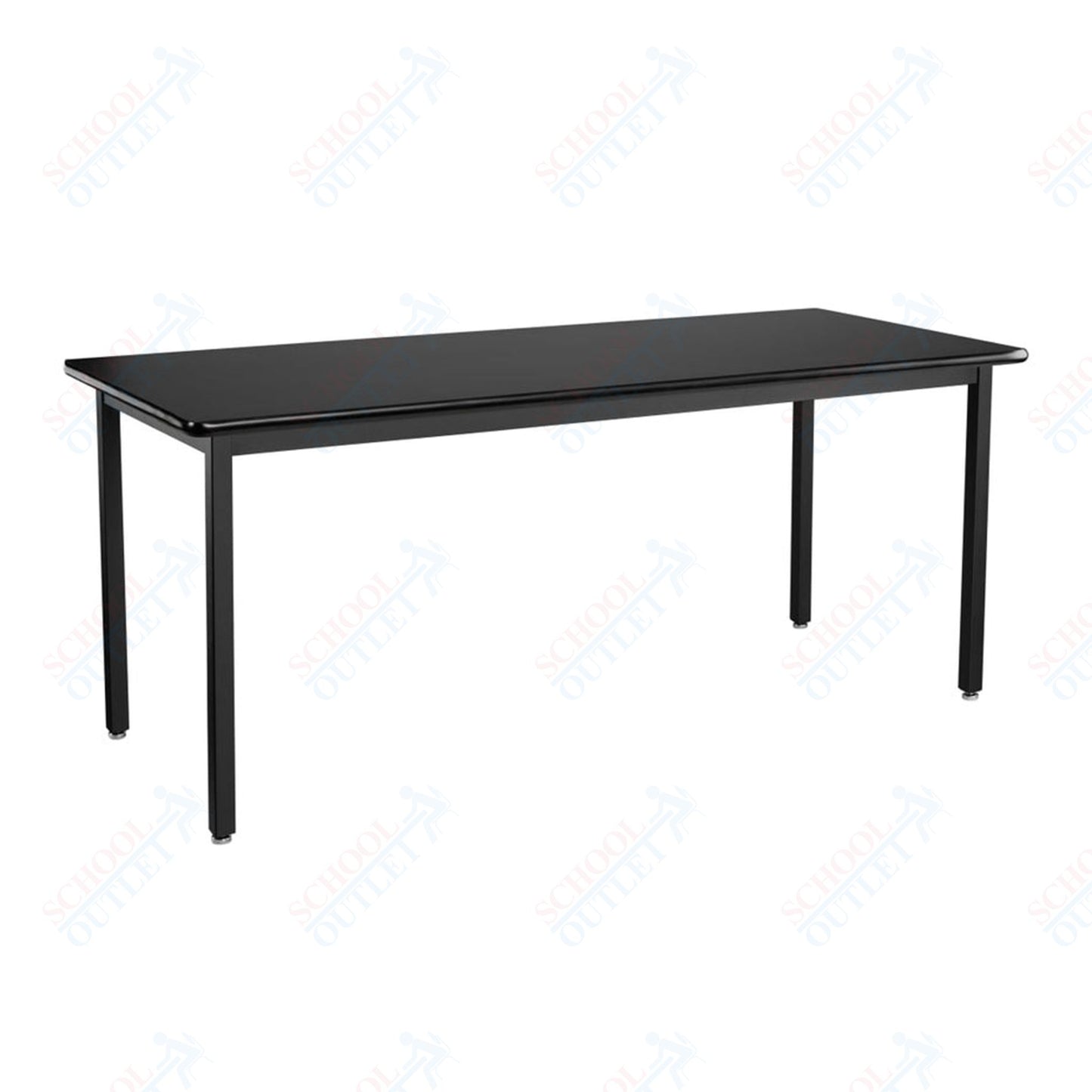 NPS Height Adjustable Science Lab Table, 24" X 72", Steel Legs (National Public Seating NPS-SLTX-2472)