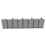 Regency Instant Office 4 Person F-Shaped Cubicle Panel Workstation with Storage 257