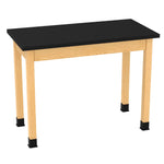 Diversified Woodcrafts Plain Apron Table High-Resistance Solid Wood Laboratory Desk 48