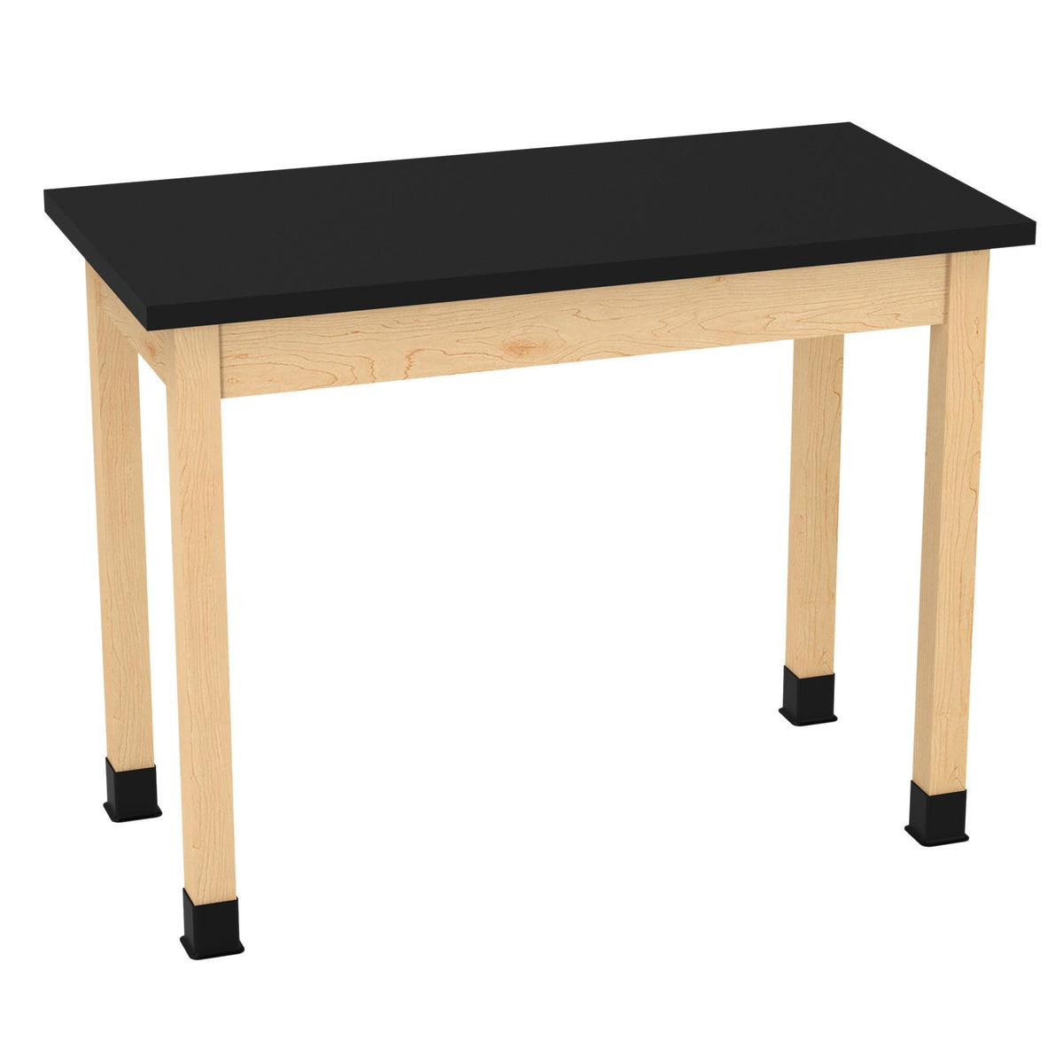 Diversified Woodcrafts Plain Apron Table High-Resistance Solid Wood Laboratory Desk 48"W x 24"L x 36.25"H (DIV-P710482436-LAB)