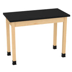 Diversified Woodcrafts Plain Apron Table High-Resistance Solid Wood Laboratory Desk 48