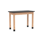 Diversified Woodcrafts Plain Apron Table High-Resistance Solid Wood Laboratory Desk 48