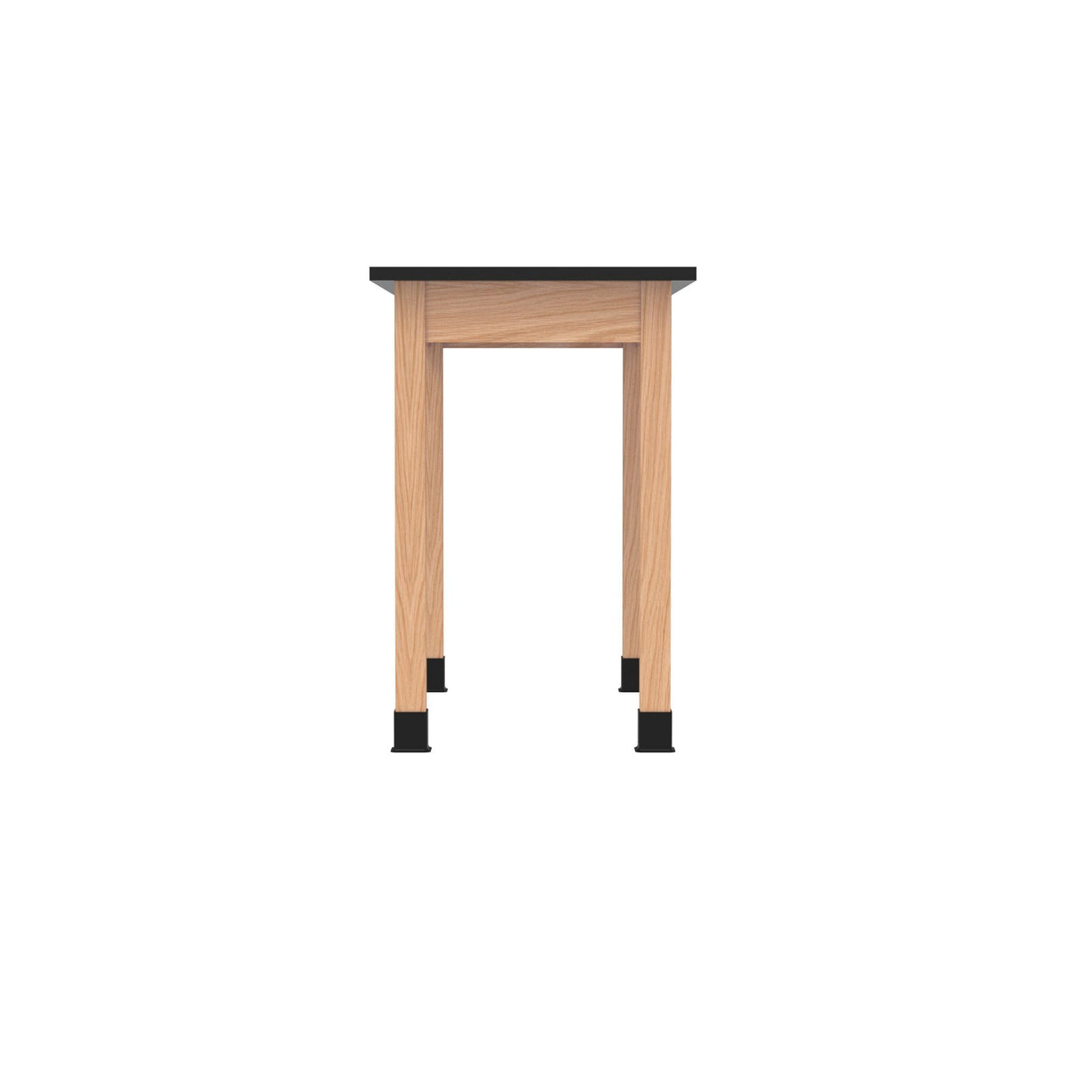 Diversified Woodcrafts Plain Apron Table High-Resistance Solid Wood Laboratory Desk 48"W x 24"L x 36"H (DIV-P71062448-LAB)