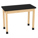 Diversified Woodcrafts Plain Apron Table High-Resistance Solid Wood Laboratory Desk 48