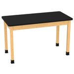 Diversified Woodcrafts Plain Apron Table High-Resistance Solid Wood Laboratory Desk 60
