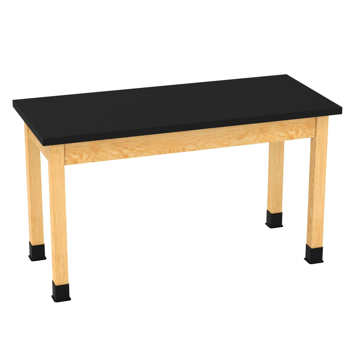 Diversified Woodcrafts Plain Apron Table Heavy-Duty Solid Hardwood Laboratory Station 54"W x 24"L x 30"H (DIV-P720542430-LAB)