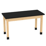 Diversified Woodcrafts Plain Apron Table Heavy-Duty Solid Hardwood Laboratory Station 54