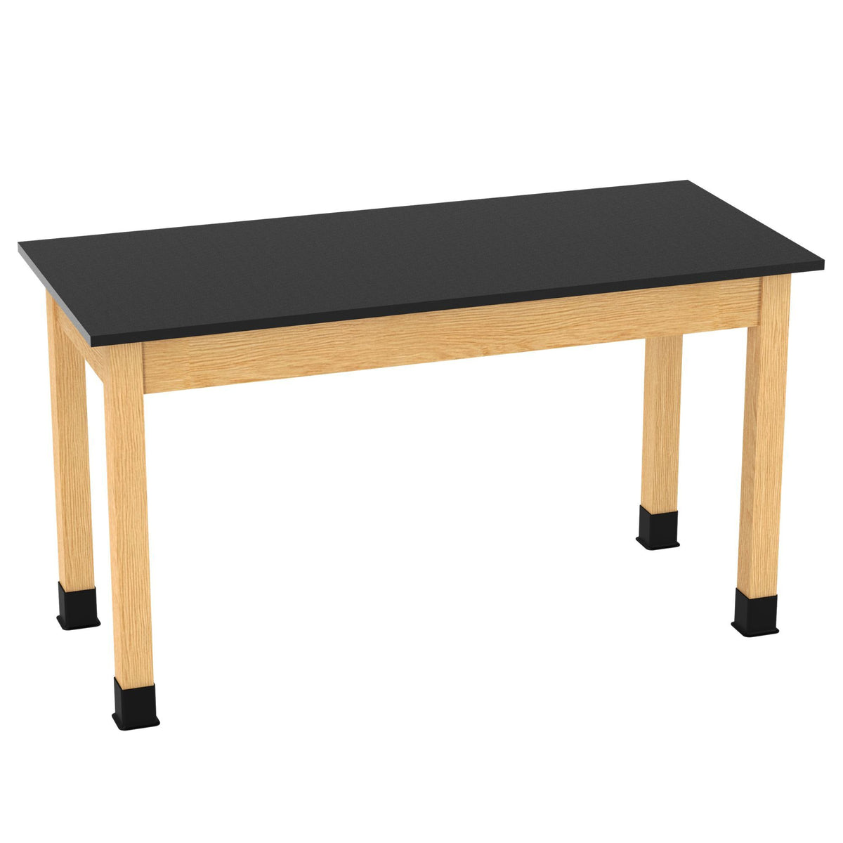 Diversified Woodcrafts Plain Apron Table Heavy-Duty Solid Hardwood Laboratory Station 54"W x 24"L x 30"H (DIV-P720542430-LAB)